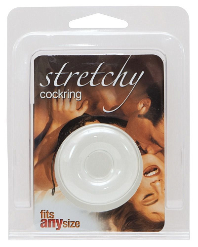 Гладкое прозрачное эрекционное кольцо Seven Creations 50588