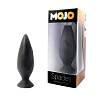 Чёрная большая анальная пробка Seven Creations Mojo F0024B1MPGAC (11 см)