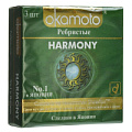 Презервативы анатомической формы с особой ребристой структурой Okamoto Harmony №3 (3 шт)