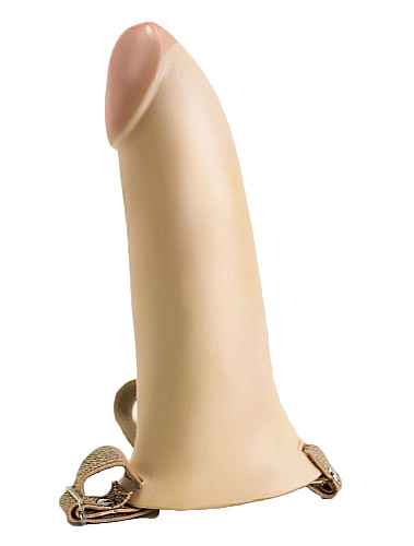 Реалистичный пустотелый фаллопротез телесного цвета LOVETOY (А-Полимер) 750600
