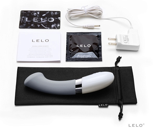 Серый вибромассажёр Lelo Gigi 2 Cool Gray LEL7886