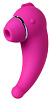 Комплект из розовых вакуум-волнового стимулятора клитора и вибратора ToyFa Dino 119000 (3 шт)