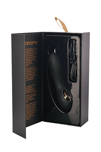 Чёрный вибратор для стимуляции точки G WANAME Cascade 481005 (15 см)