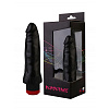 Чёрный реалистичный вибромассажёр Сумерки богов №3 352-03 BX DD (17 см)