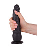 Чёрный фаллоимитатор на присоске LOVETOY (А-Полимер) 400300 (19,3 см)