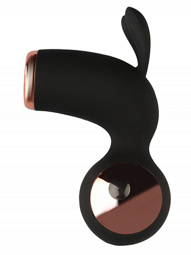 Чёрный вибростимулятор с ушками Сумерки богов 1010-01 BX DD