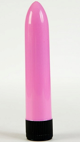 Гладкий фиолетовый вибратор из пластика ToyFa 811001-4