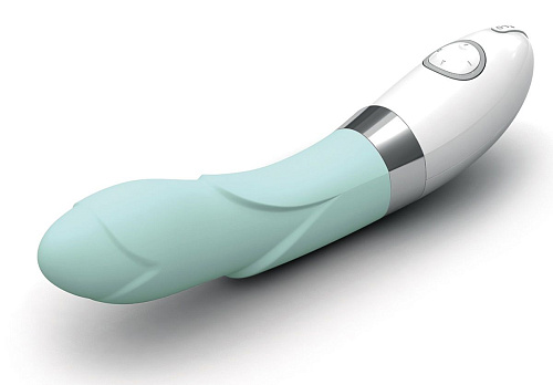 Голубой вибратор с лепестками на тельце Lelo Iris Blue LEL0442 (22 см)