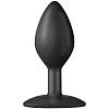 Чёрная анальная пробка Doc Johnson The Minis Spade Medium 0103-50-BX (10 см)