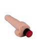 Большой реалистичный виброфаллос с мошонкой телесного цвета LOVETOY (А-Полимер) 808600 (20,5 см)