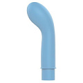 Голубой вибромассажёр с изогнутой головкой Bior toys ST-40189-12 (11,3 см)