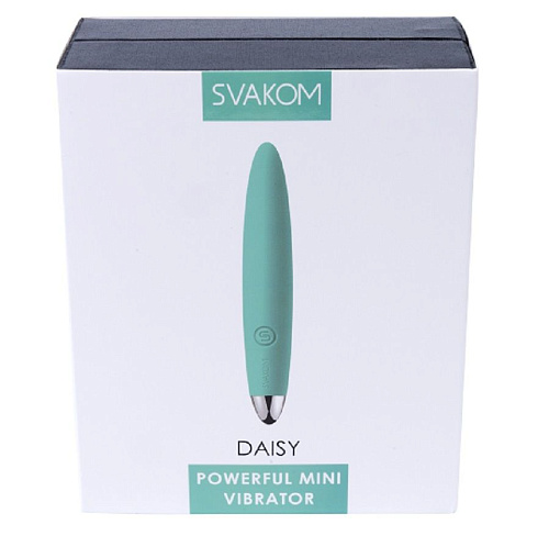 Зелёный компактный вибростимулятор клитора Svakom Daisy SL S02-GREEN (12,5 см)