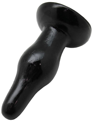 Чёрная анальная пробка с тонким кончиком Eroticon 30279 (11,5 см)