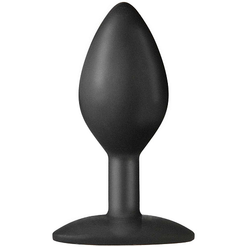 Чёрная анальная пробка Doc Johnson The Minis Spade Medium 0103-50-BX (10 см)