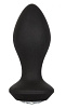 Чёрная анальная пробка с вибрацией и кристаллом California Exotic Novelties Power Gem Vibrating Crystal Probe SE-0385-15-3 (10,75 см)