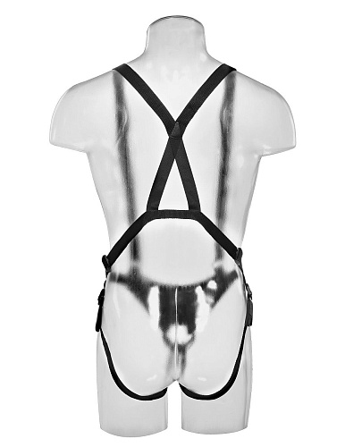 Страпон-система с телесной насадкой Pipedream 12  Hollow Strap-On Suspender System PD5643-21