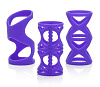 Набор фиолетовых насадок California Exotic Novelties Posh Silicone Lover’s Cages SE-1369-45-3