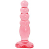Розовая анальная пробка Doc Johnson Crystal Jellies 5 Anal Delight 0283-01-CD (14 см)