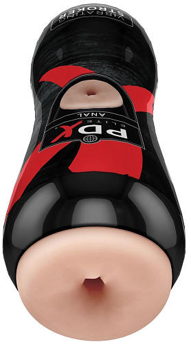 Телесный вибромастурбатор-анус в тубе Pipedream Vibrating Anal Stroker RD522