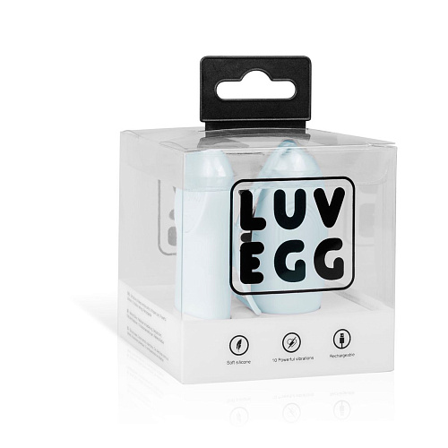 Нежно-голубое виброяйцо с пультом ДУ EDC Wholesale LUV EGG LUV001BLU
