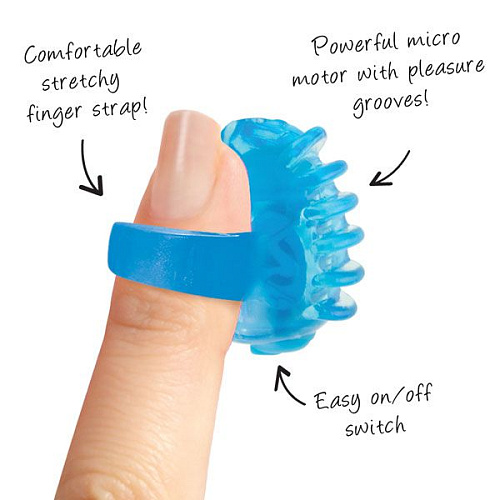 Фиолетовый стимулятор на палец Screaming O TIP-PU-101