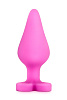 Розовая анальная пробка с основанием-сердечком Blush Novelties CANDY HEART BE MINE BL-95610 (8 см)