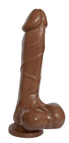 Коричневый фаллоимитатор Howells 9 Inch Super Whopper Dong 84005 brown (24 см)