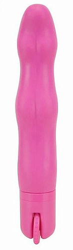Розовый волнообразный вибромассажёр Seven Creations Magic Dial 14-169-E13-BCD (19,5 см)