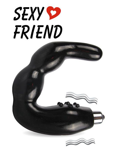 Вибростимулятор простаты чёрного цвета Bior toys Sexy Friend SF-70109