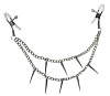 Зажимы на соски с шипами на цепочке Lola toys Spiky 1163-01lola