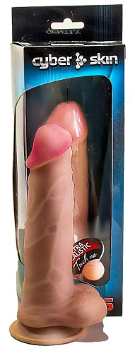 Дилдо телесного цвета на подошве-присоске LOVETOY (А-Полимер) 811306 (17,6 см)