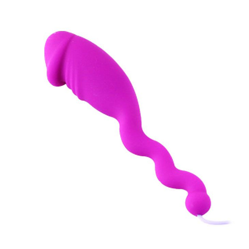 Лиловый вибратор с пультом управления Baile Jumping snake BI-014208