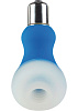 Голубой мини-вибратор со съёмной насадкой для заморозки California Exotic Novelties Posh Silicone Ice Massager Tease SE-2078-10-3