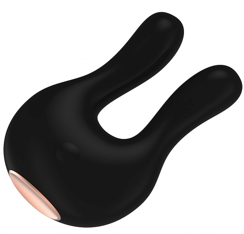 Чёрный клиторальный стимулятор Shots Media BV Exceptional ELE005BLK (10,4 см)
