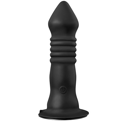 Чёрная анальная пробка с вибрацией Dream Toys MENZSTUFF VIBRATING BUTT PLUG 7INCH 21255 (18 см)