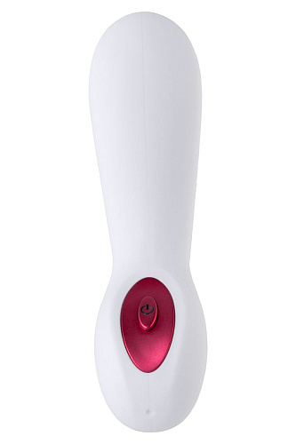 Бело-красный водонепроницаемый мини-вибратор Erotist Daring 540205 (14 см)