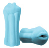 Голубой, светящийся в темноте мастурбатор-ротик NS Novelties BJ NSN-0486-37