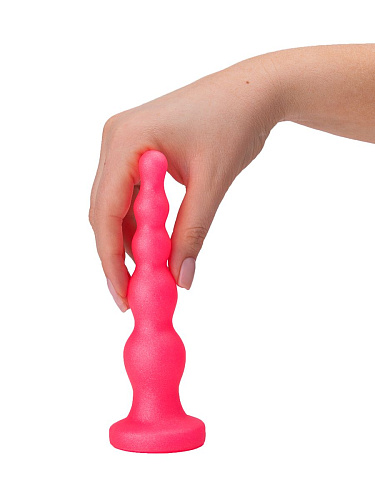 Розовая анальная ёлочка LOVETOY (А-Полимер) 432400 (17,5 см)