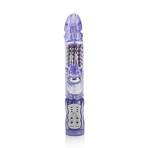 Фиолетовый вибромассажёр California Exotic Novelties Waterproof Jack Rabbit SE-0610-80-2 (22 см)
