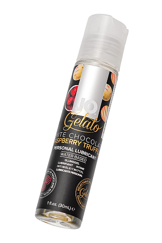 Лубрикант с ароматом трюфелей из белого шоколада и малины System JO GELATO WHITE CHOCOLATE RASPBERRY TRUFFLE JO10590 (30 мл)
