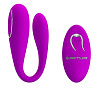 Лиловый вибратор для пар с пультом ДУ Baile Algernon BI-014582W