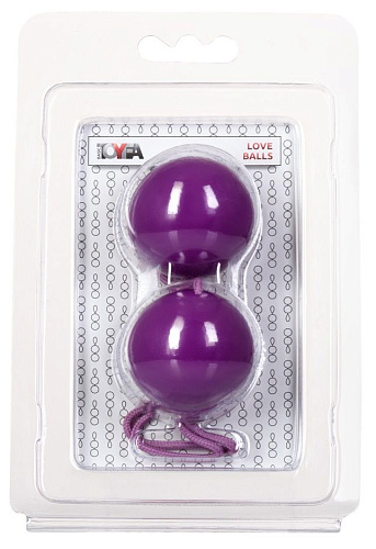 Фиолетовые вагинальные шарики ToyFa BI-BALLS 885006-4