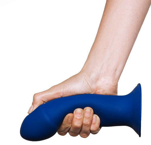 Синий фаллоимитатор двойной плотности Adrien Lastic Hitsens 1 24035 (17,7 см)