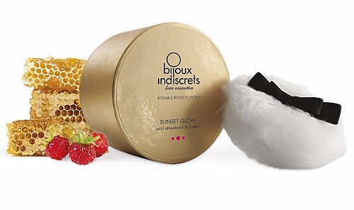 Съедобная пудра для тела с ароматом меда и клубники Bijoux Indiscrets Sunset Wild Powder 0104