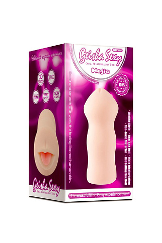 Мастурбатор-ротик телесного цвета с реалистичной внутренней текстурой Xise XS-MA60061