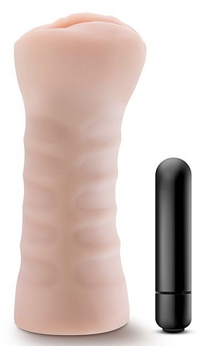 Телесный мастурбатор-вагина с вибропулей Blush Novelties Ashley BL-73503