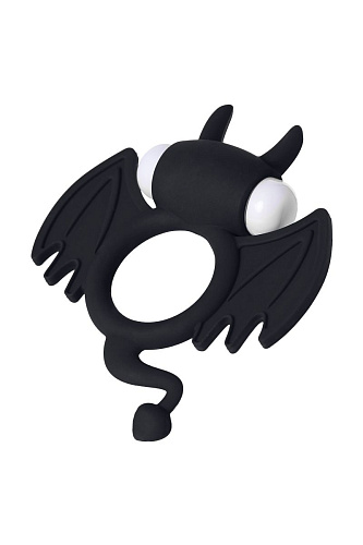 Чёрное эрекционное кольцо на пенис JOS JOS COCKY DEVIL 782016