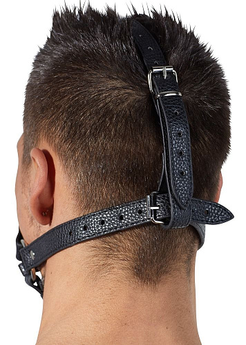 Чёрный кляп-намордник с фиксацией на голову Orion Head Harness 2492156 1001