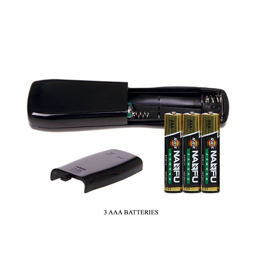 Мастурбатор-анус телесного цвета в колбе с 7 уровнями вибрации и выносным пультом Baile BM-00900T27Z-1