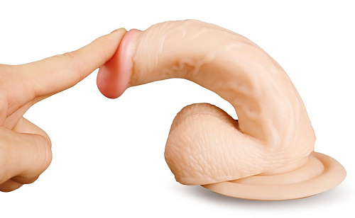 Телесный фаллоимитатор на присоске Brazzers DWS010 (17,5 см)